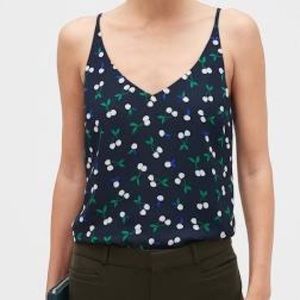 Banana Republic Wild Cherry Spaghetti Strap Camisole, size S